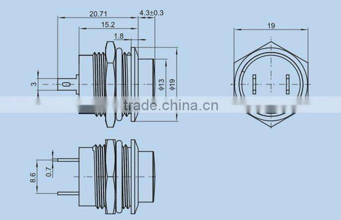 PBS-107 250V illuminated Push Button Switch