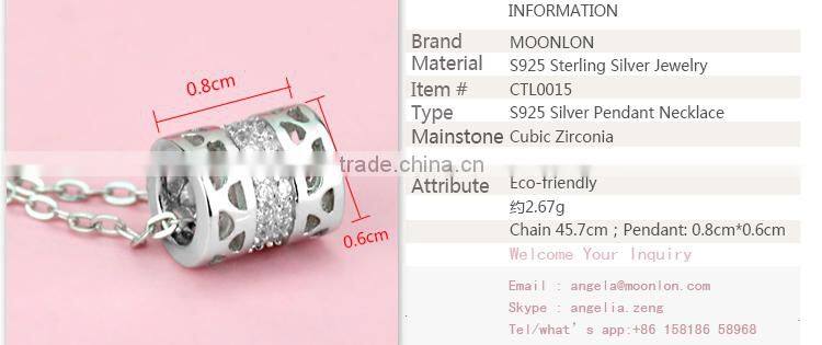 Genuine solid 925 sterling silver necklace wholesale jewelry, necklaces for women