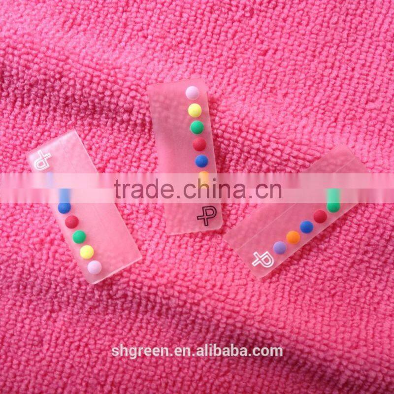 2D or 3D transparent PVC rubber patch for sportwear