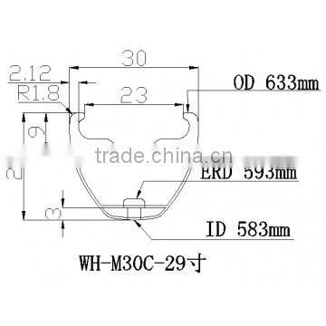 Excellent material best production process 16-36H man 29ers mountain bike rims