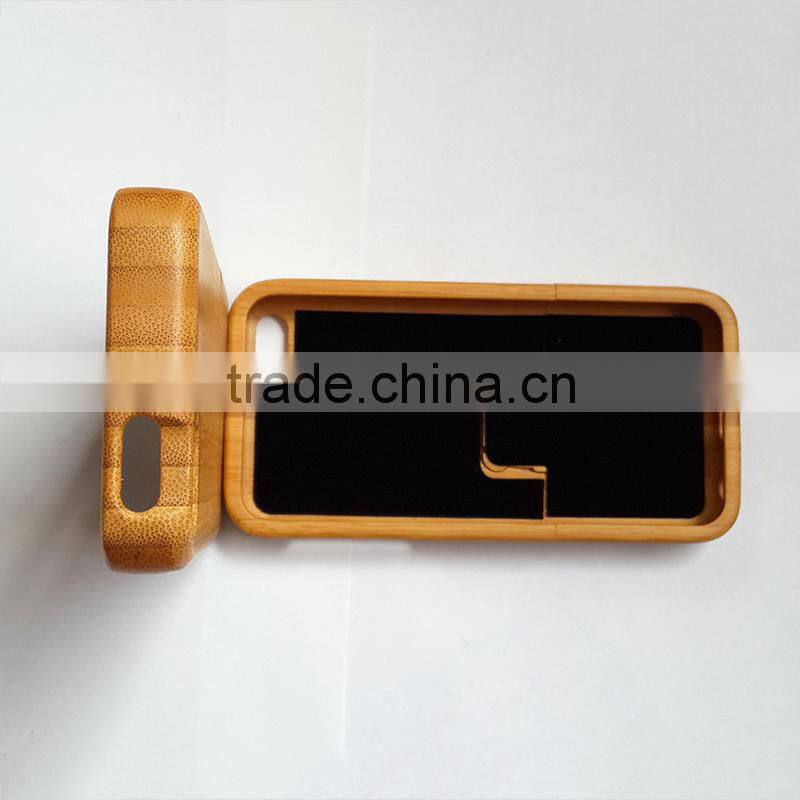 Handmade wood bamboo case for iphone 5c
