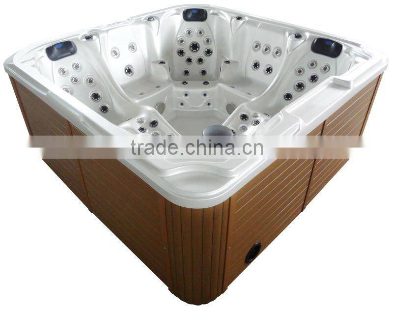 Freestanding outside heater bathtub