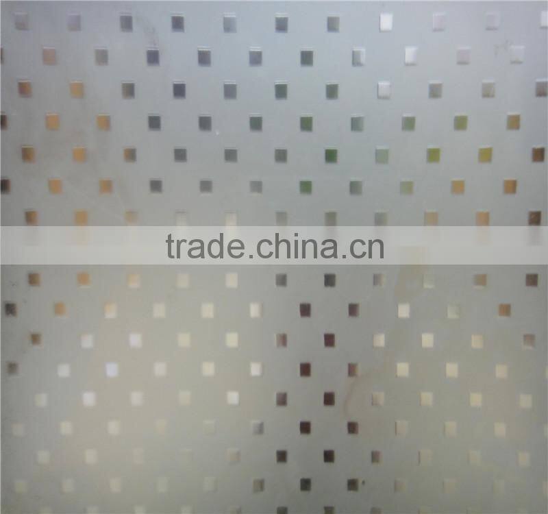 acid etched frosted glass door