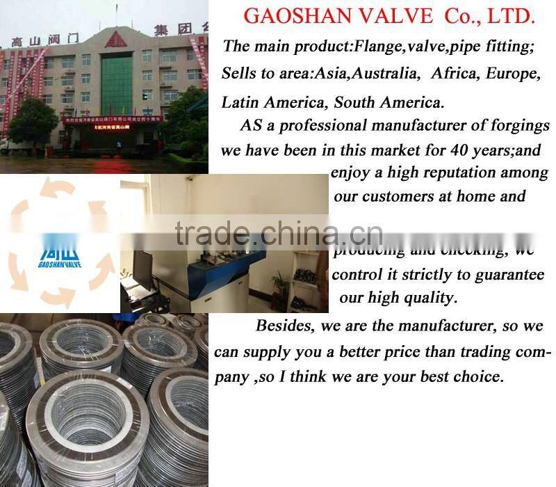 China supplier metal spiral wound pipe flange gasket