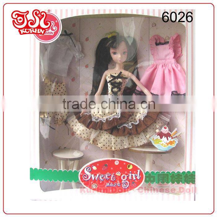 Mini wholesale PVC doll 11.5 inches doll clothes