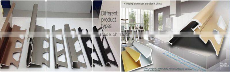 Chromed anodized aluminium 6063 T5 inside metal tile trim corners