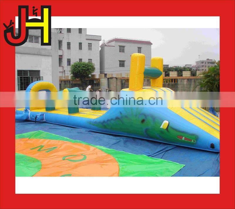PVC Tarpaulin Floating Inflatable Water Obstacle Course for Water Park