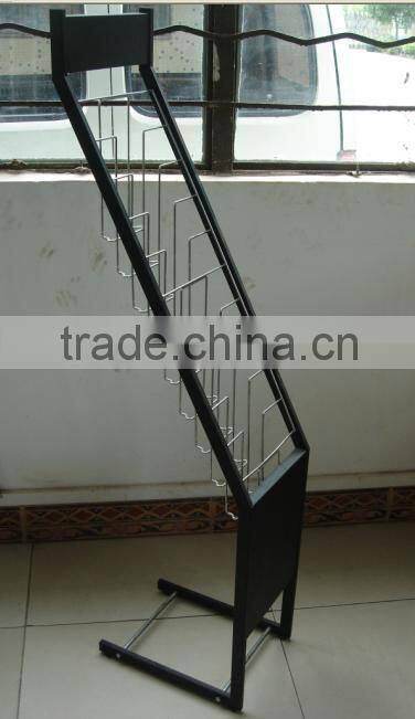 Metal magazine display rack Bookshop display stand