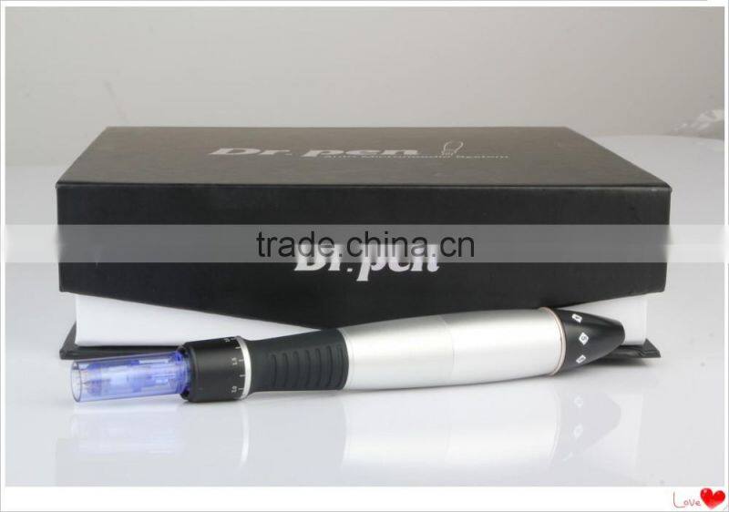 2015 electric derma pen, microneedle Dr.Pen with 12 needle cartridge