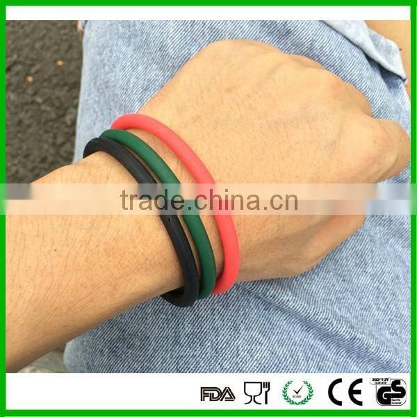 Embossed/Debossed logo silicone wristband/bracelet/rubber band