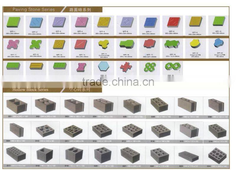 Low cost construction machinery QT5-20 concrete hollow block machine paver block machine price