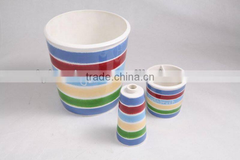 Blue dolphin design bathroom accessories set,bathroom sets