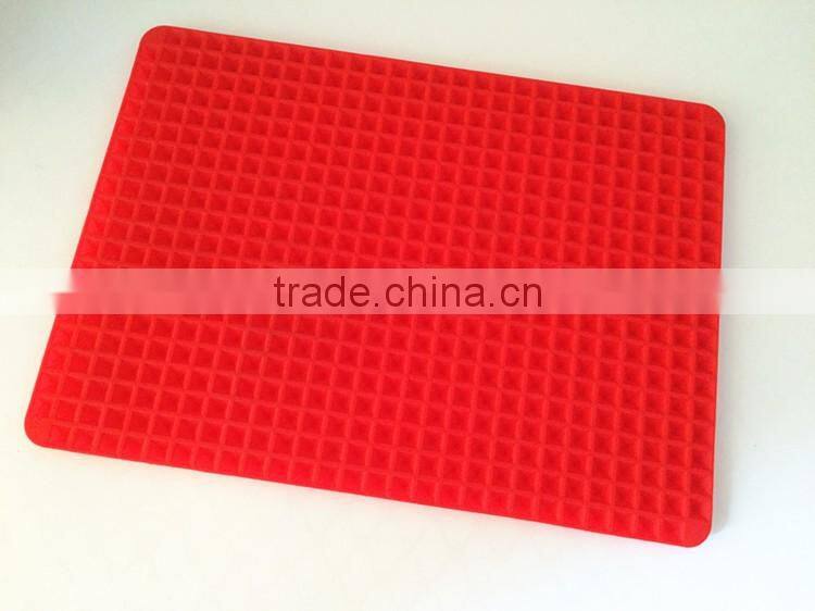 New product kitchen useful soft textile silicone pyramid pan