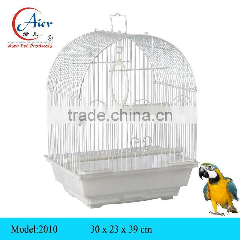 Factory supplier pet product bird cage with plastic tray