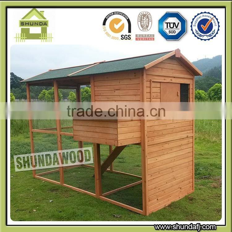 SDPets SDC008 Large wood Chicken Poultry Bird Rabbit Pet Coop Hen house Hutch Cage outside run