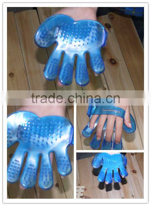 Plastic blue hand 2016 hot brush massage lice comb