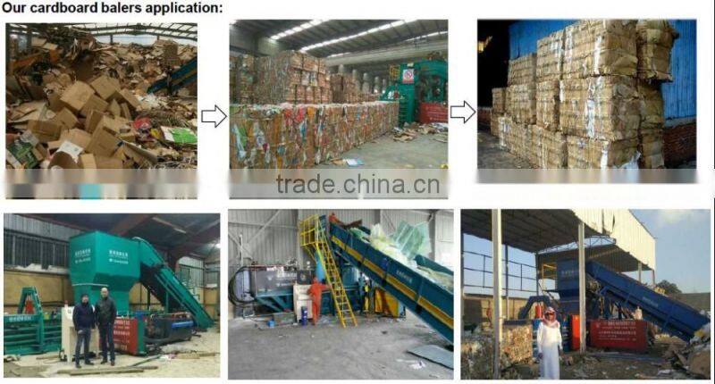 Automatic horizontal closed door baler, baling machine for waste paper, carton, cardboard