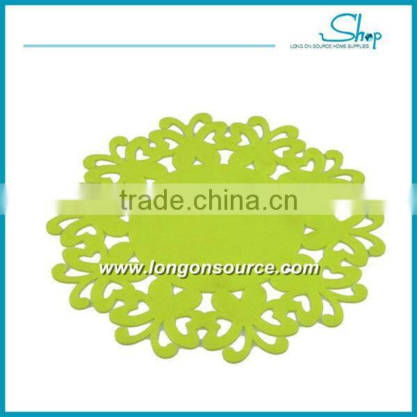 New design love image kitchen Cute flower Silicone place mat