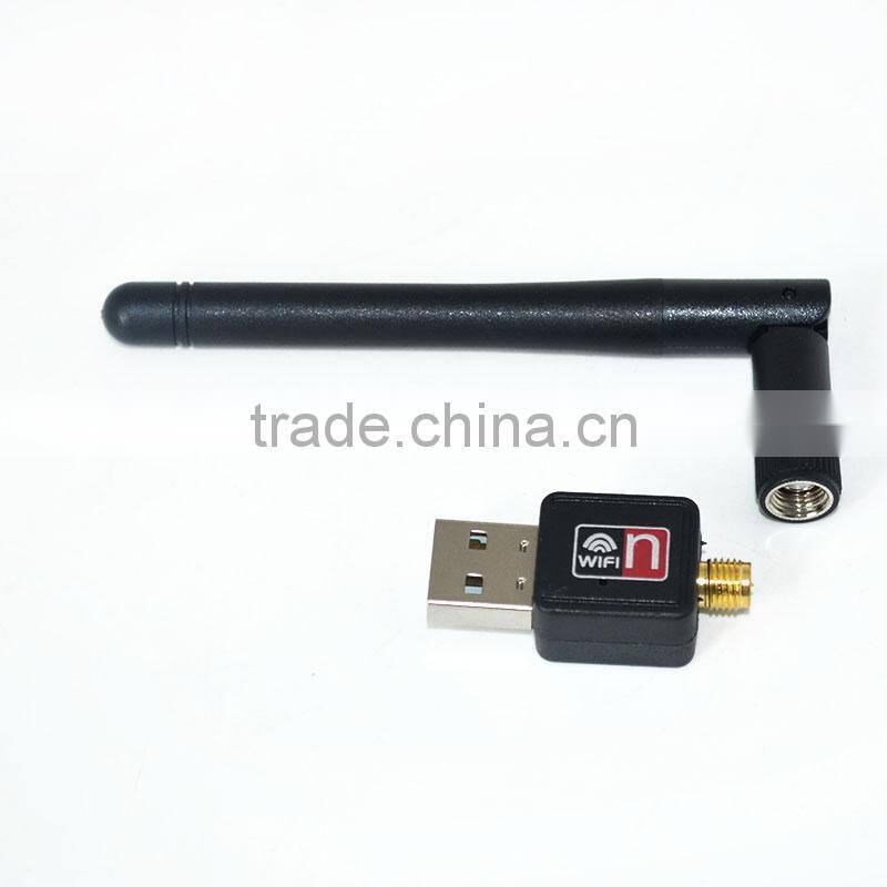 portable hot selling Mini 150M 300mbps USB WiFi Wireless Network Card 802.11 n/g/b LAN card Adapter with Antenna