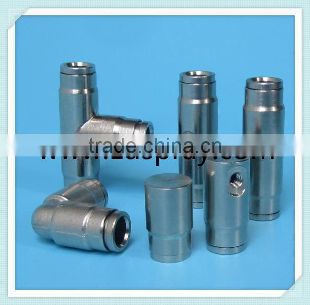 3/8" (9.52mm) quick coupling T tube connectors or slip locks fittings
