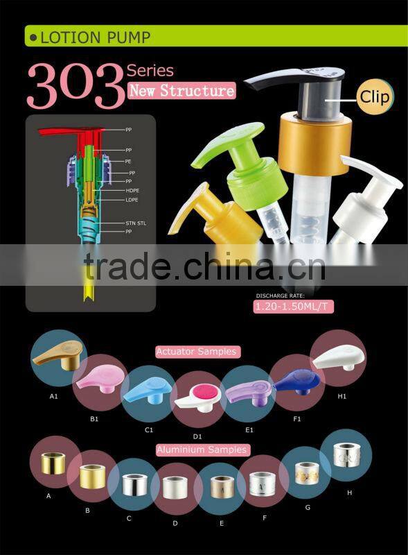 Switch Lotion pump left right lock for cosmetic