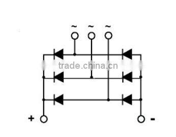 MDS50A three phase rectifier bridge module