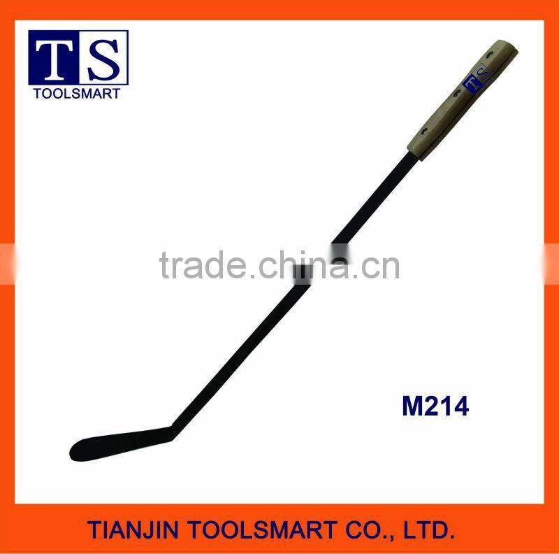 fixed blade knife with wooden or plastic handle