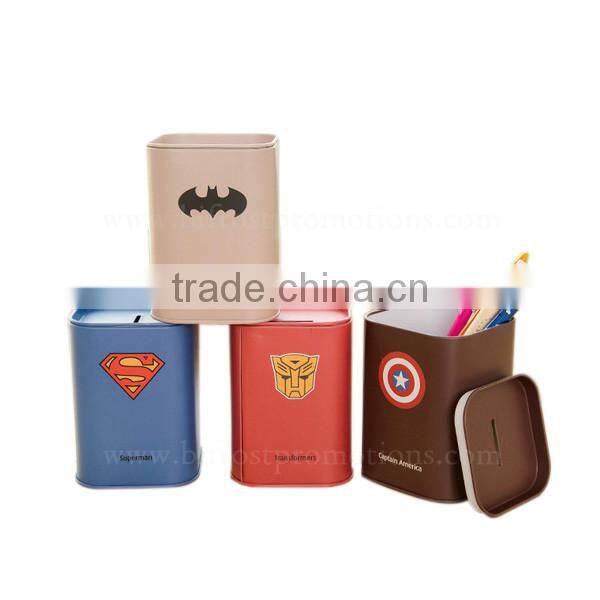 Dual Purpose Pen Container Brush Pot Cheap Piggy Bank