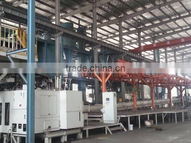 Manhole cover molding line