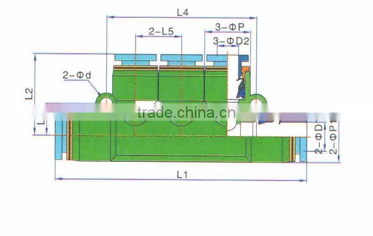 china JULY manufactory made plastic pneumatic hose tube fittings for 5 way pipe