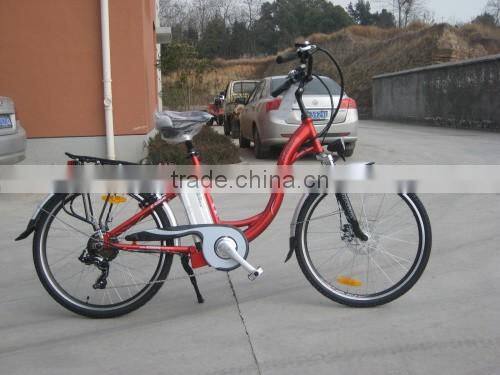 250W rear motor,36V10A Lithium battery,Sinwave controller,LED display CE woman electric bicycle/bike