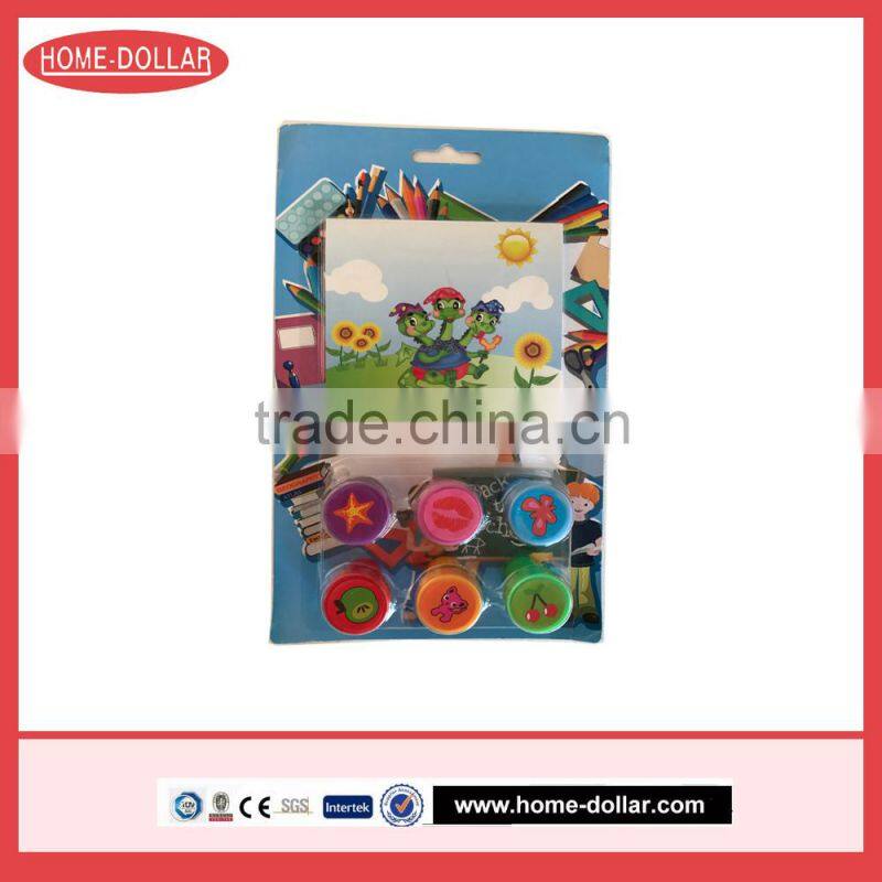 Stamp Pad+paper cheap blister card