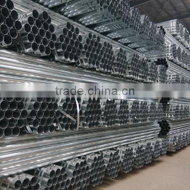 round gi threaded pre galvanized pipe 75mm