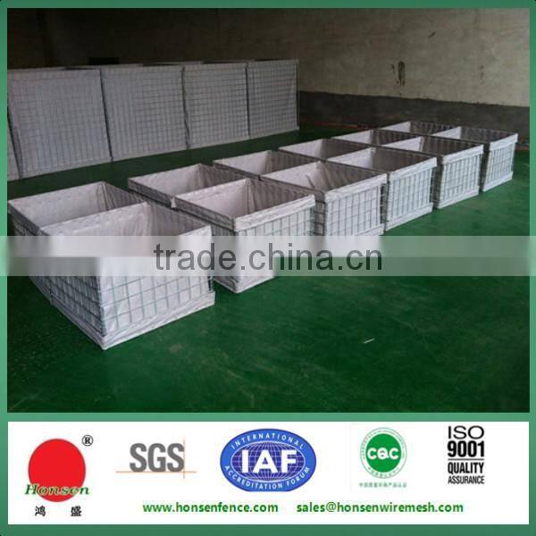 Anping factory !!HESCO barriers for Rock basket retaining wall