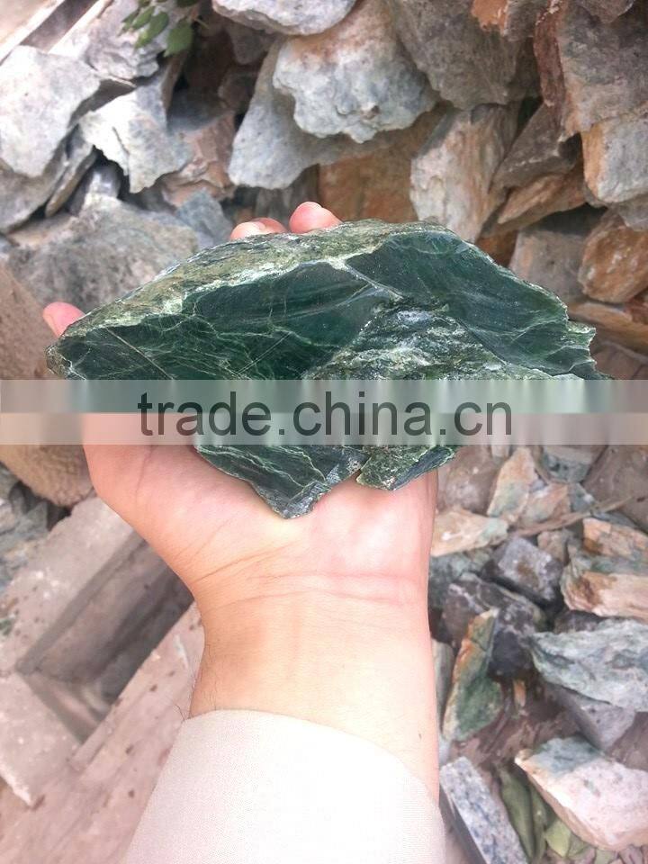 Nephrite jade Boulders blocks sliced