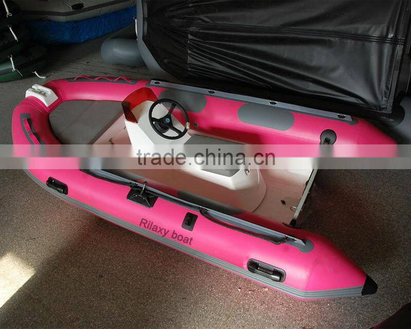 3.3m PVC inflatable pontoon fishing boat