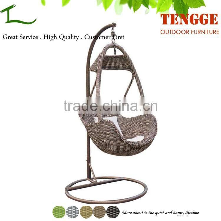 YH-7066 Hot sale 1 person rattan swing chair hanging basket chair