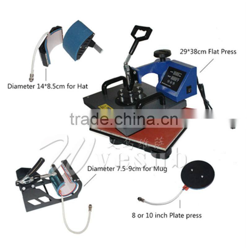 Combo 5 in 1 T-shirt Heat Press machine for Sale