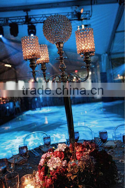 CRYSTAL CANDELABRA CENTERPIECE FOR WEDDING, WEDDING CRYSTAL CANDELABRA