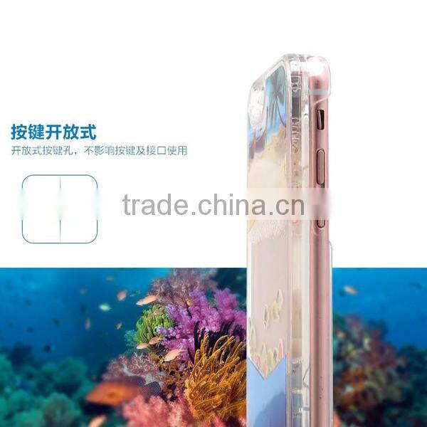 Quicksand aquarium fish PC phone case for iphone 6/6plus