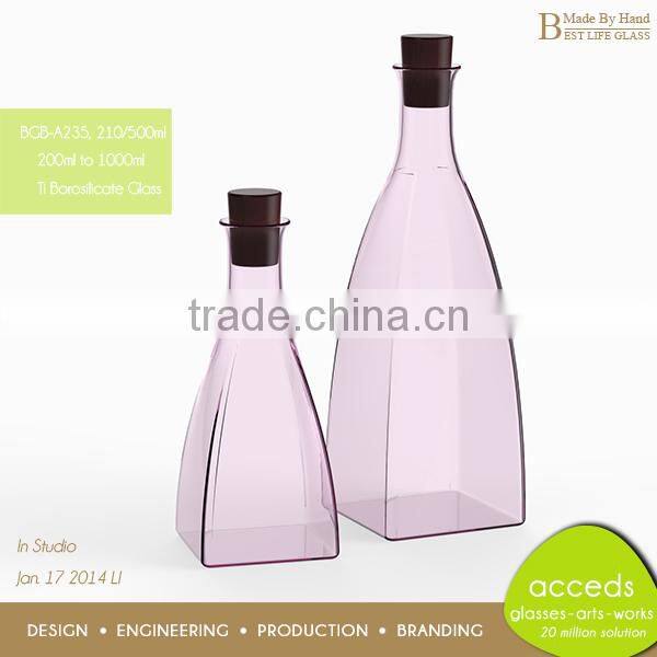 Professional Designer Square Bottom Soft Drink Glass