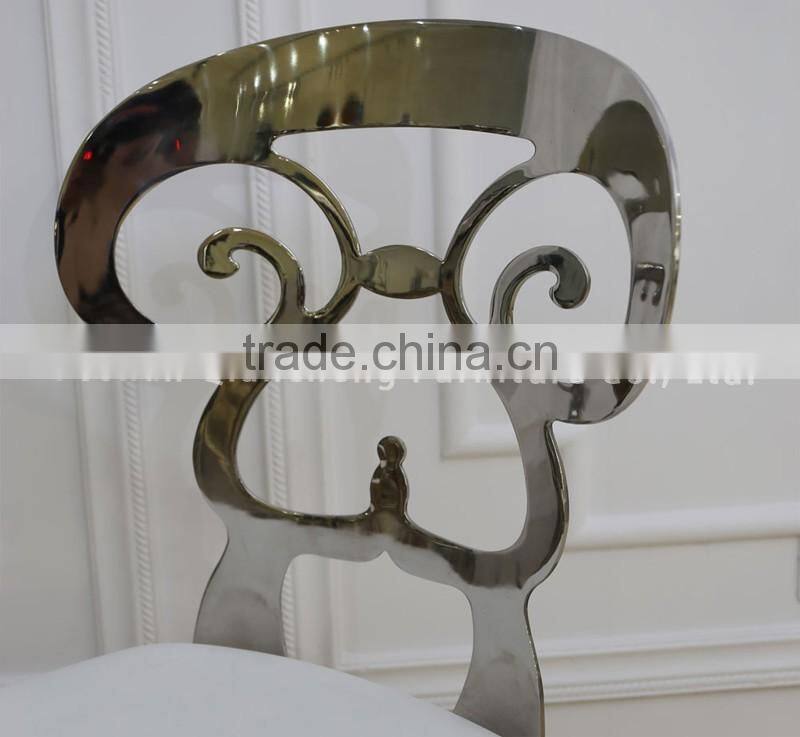 special shape back dining chair restaurant chair