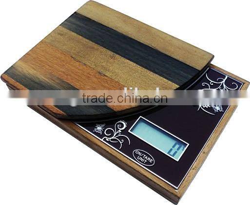 High Precision Bamboo Wooden Kitchen Scale