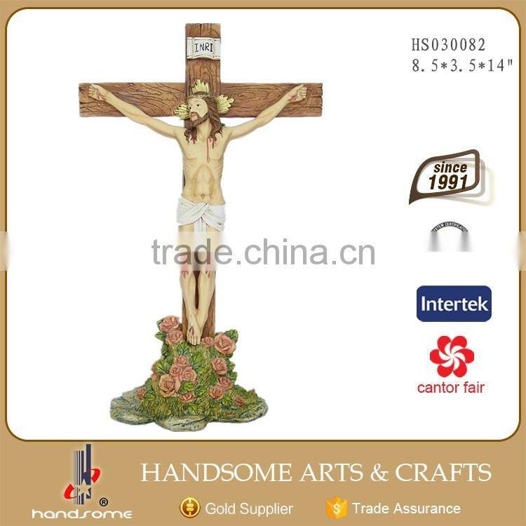 14 Inch Resin Christian Decoration Catholic Cross Religious Crucifix