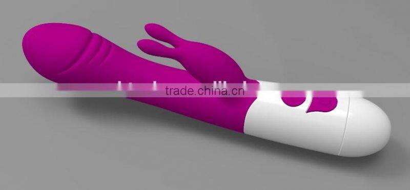 Rabbit shape silicone vibrating rod