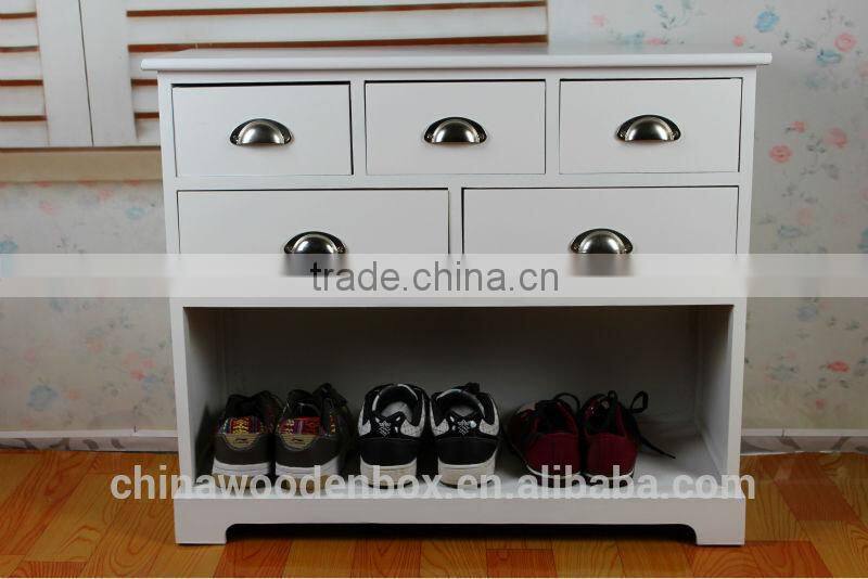 High Grade Antique Solid Wood shoe rack living Room Furniture Wooden Shoe ark wholesale