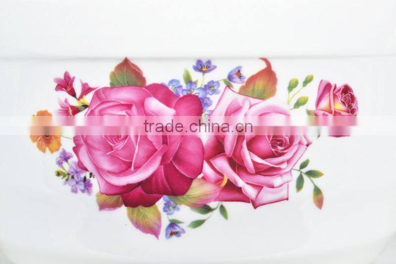 8" microwave ceramic pot with porcelain lid