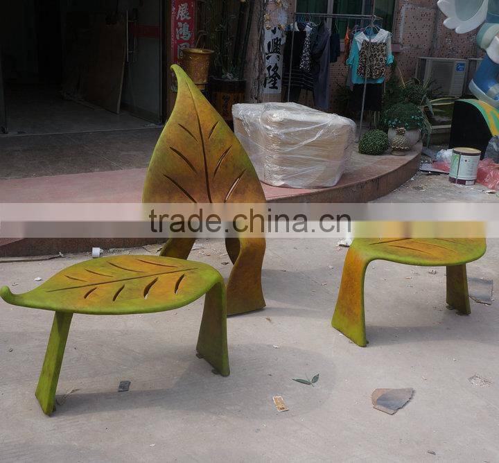 Fiberglass leisure leaf chair