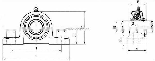 UCP205 pillow block/inserted bearing