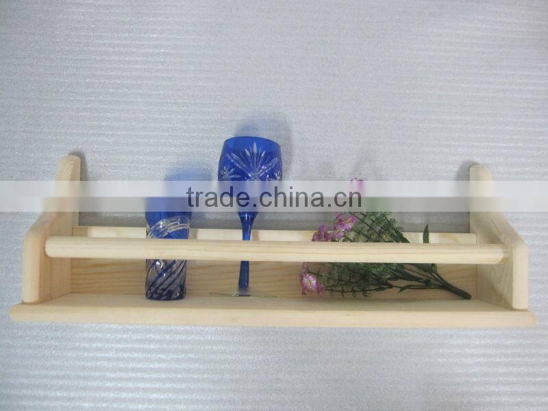 Unique Multi-function Display Wooden Hanging Shelf